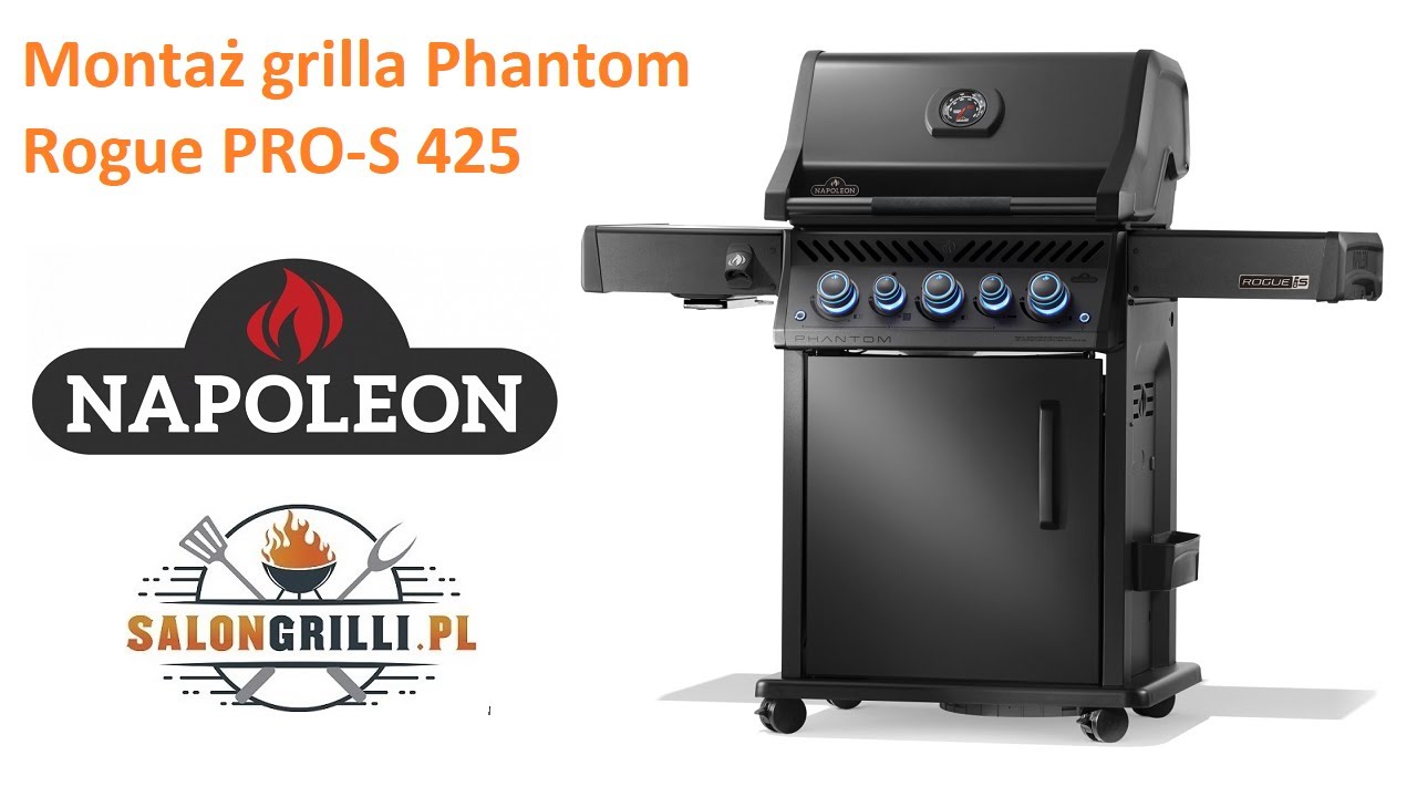 Montaż Grilla Napoleon Rogue PRO-S 425 Phantom – Zrób to sam! SalonGrilli.pl