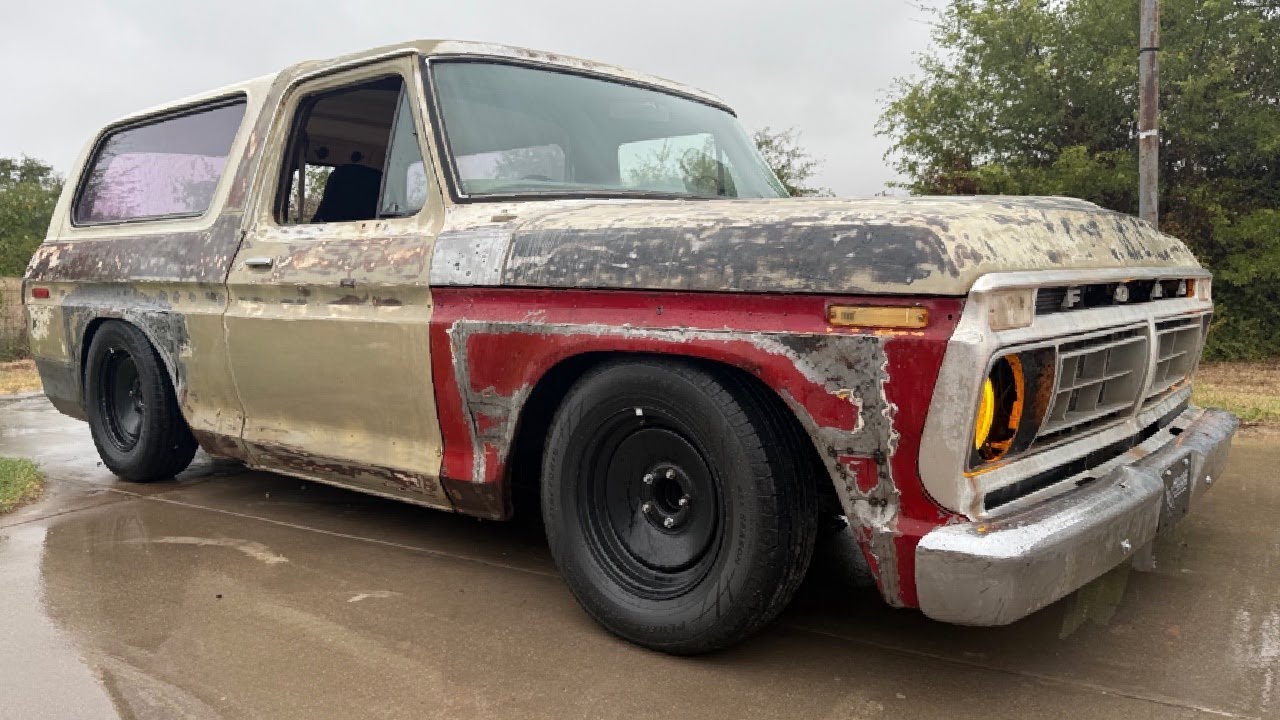 1978 Ford Bronco Crown Vic Swap, First 
