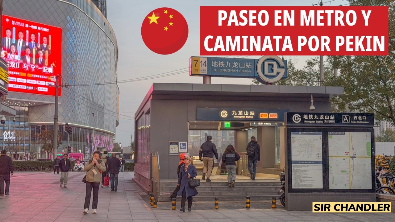 PASEO POR PEKIN 🇨🇳 CAMINANDO Y CON EL METRO 🚇 (Y ENTIENDO COMO PAGAR!)