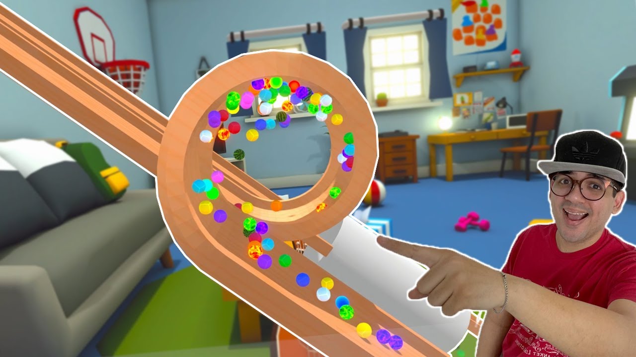FIZ UMA SUPER PISTA RADICAL E COLOQUEI 99999 BOLINHAS DE GUDE!!! - Marble World