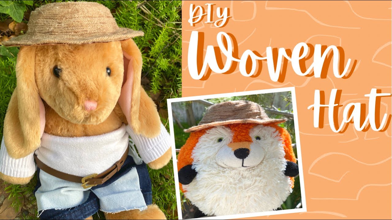 DIY Woven Hat for a Stuffed Animal