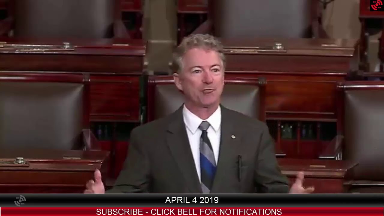 Rand Paul Won&rsquo;t Approve Release of Mueller Report Until Info on Steele Dossier Is Released 4/4/19