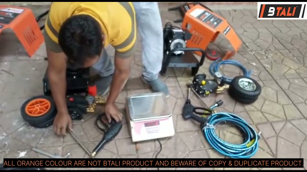 BTALI HIGH PRESSURE WASHER MODEL BT 1800 HPW AND OTHER ORANGE PRODUCT COMPARISON VIDEO