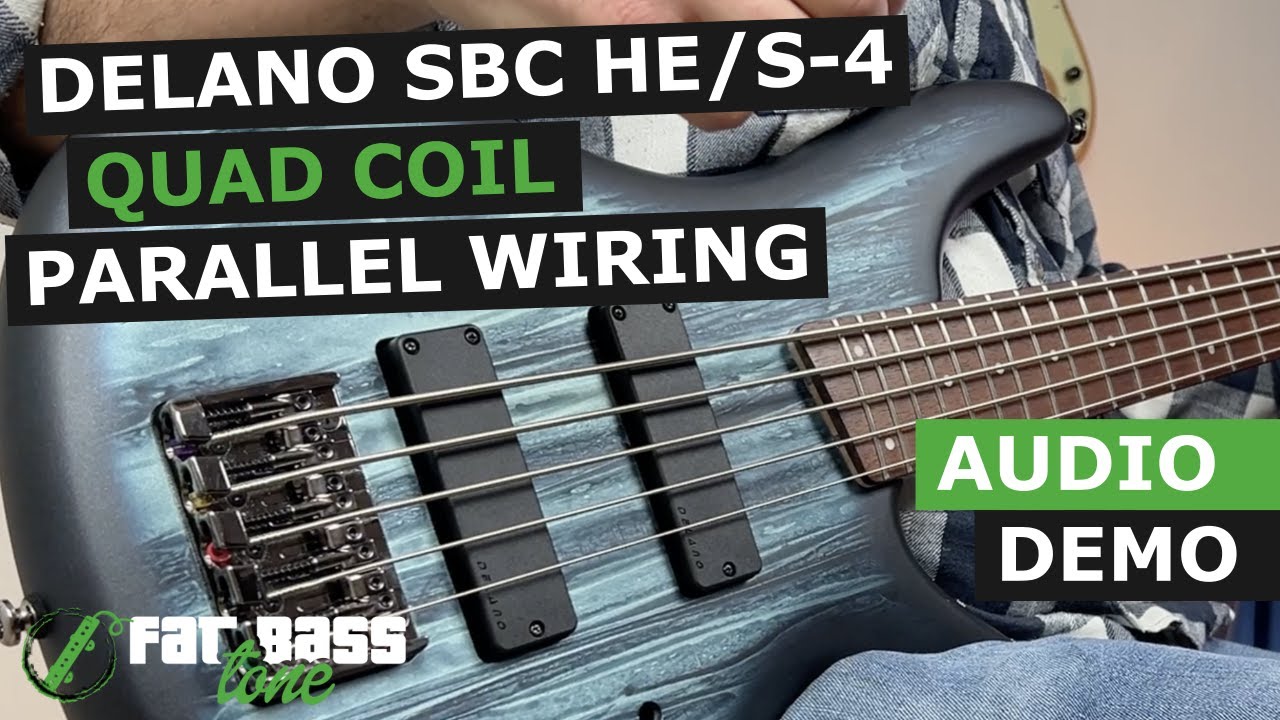 Delano SBC HE/S-4 (Parallel Wiring) Soapbar Pickups Demo