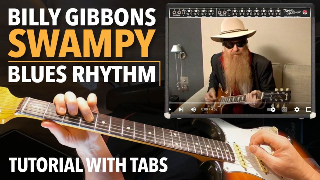 Billy Gibbons Swampy Blues Rhythm Guitar Lesson – With Tabs