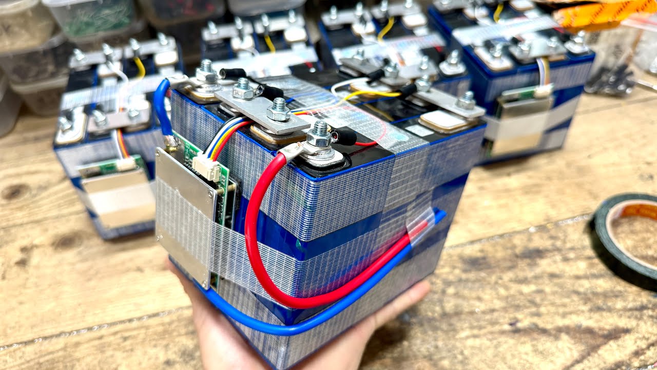 Hướng dẫn cách ghép pin 4S 3.2v 50ah - đấu nối mạch BMS và cân bằng cell pin 0989.689.333