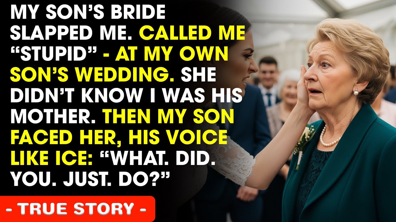 My Son’s Bride Slapped Me At Her Wedding — She Didn’t Know I Was His Mother