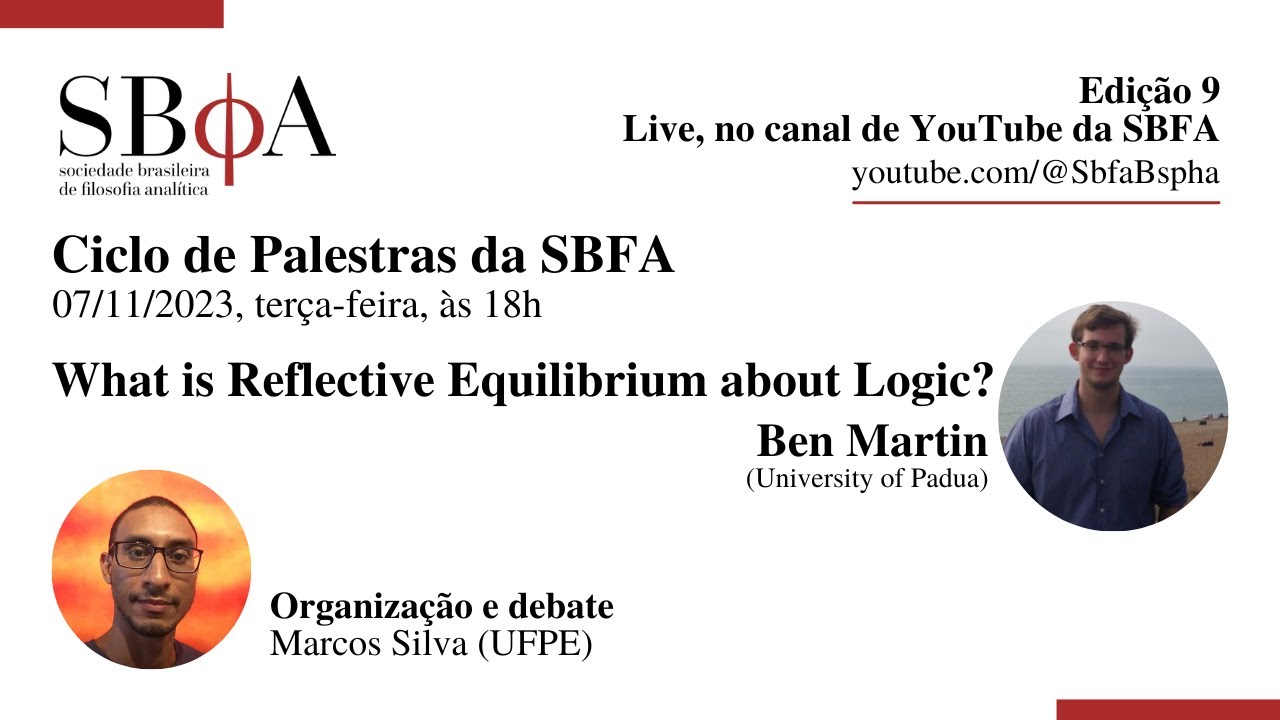 What is Reflective Equilibrium about Logic? com Ben Martin