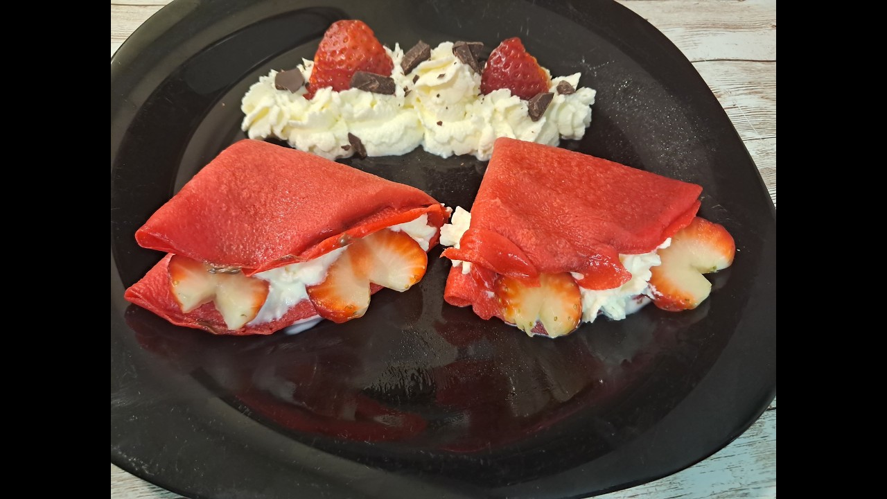 Crepes Red Velvet ** Monsieur cuisine Smart, Connect y Plus **