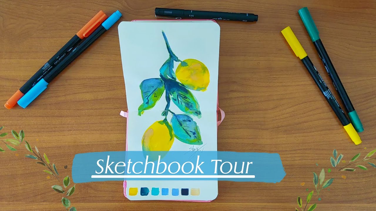 ★ Sketchbook Tour August 2025/ Art Creation from Royal Talens Sketchbook