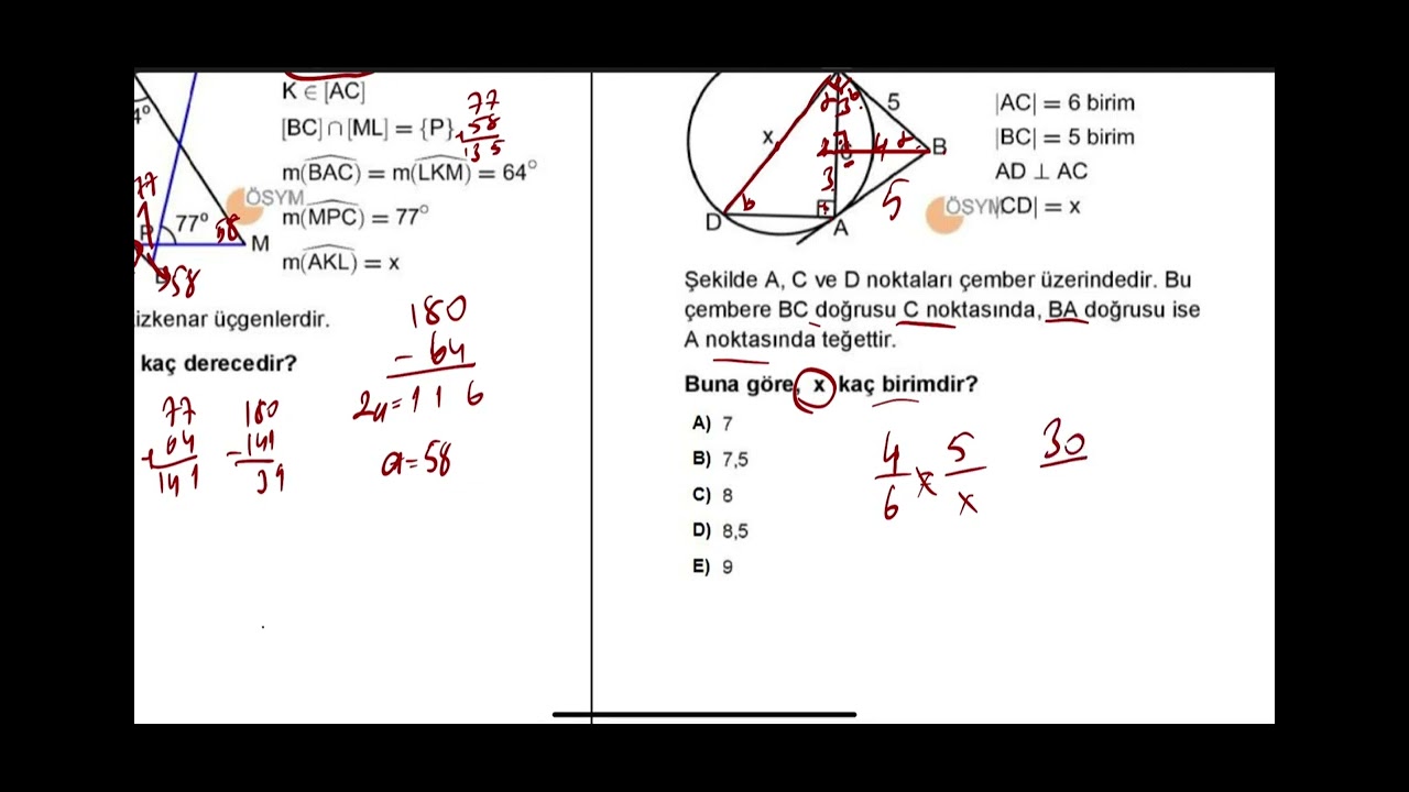KPSS 2023 GEOMETRİ SORULARI ÇÖZÜMÜ