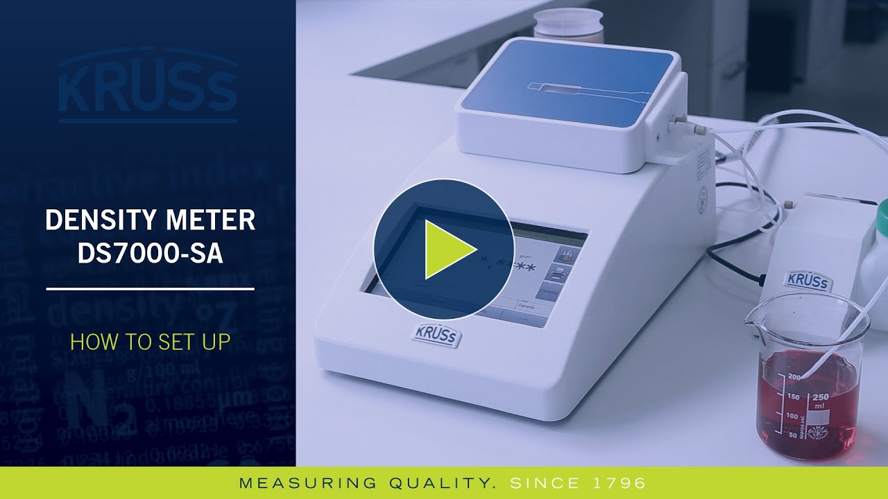 Density Meter DS7000-SA model - How to set up
