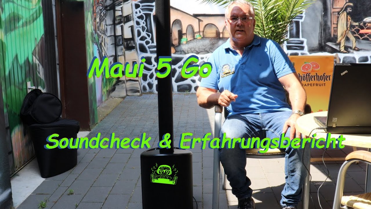 LD Systems Maui 5 Go Akku PA vom Feinsten - Soundcheck, Aufbau und dB-Messung mit DJ Atommic