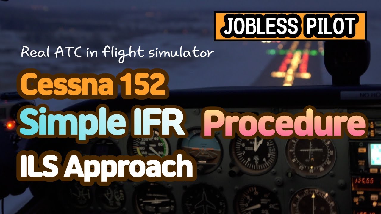 IFR to KSNA Johnwayne airport in cessna 152 ILS approach Flight ASMR