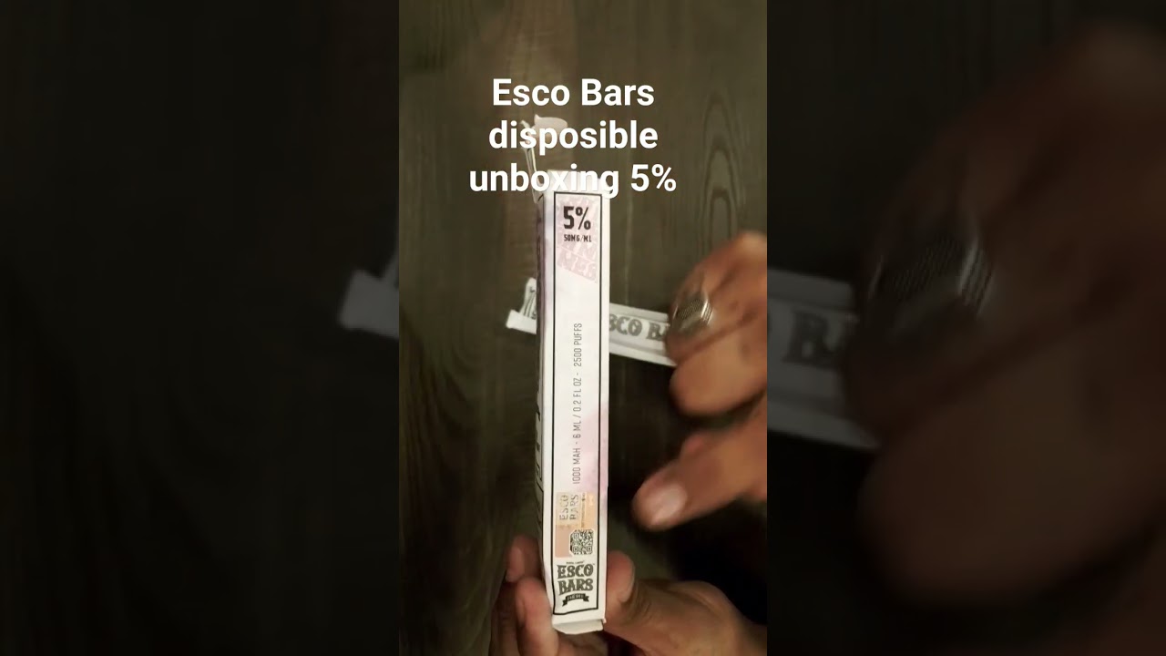 Esco Bars unboxing in 5%  #unboxing  #podcast  #vape #vaping  #shorts  #vairal  #facts