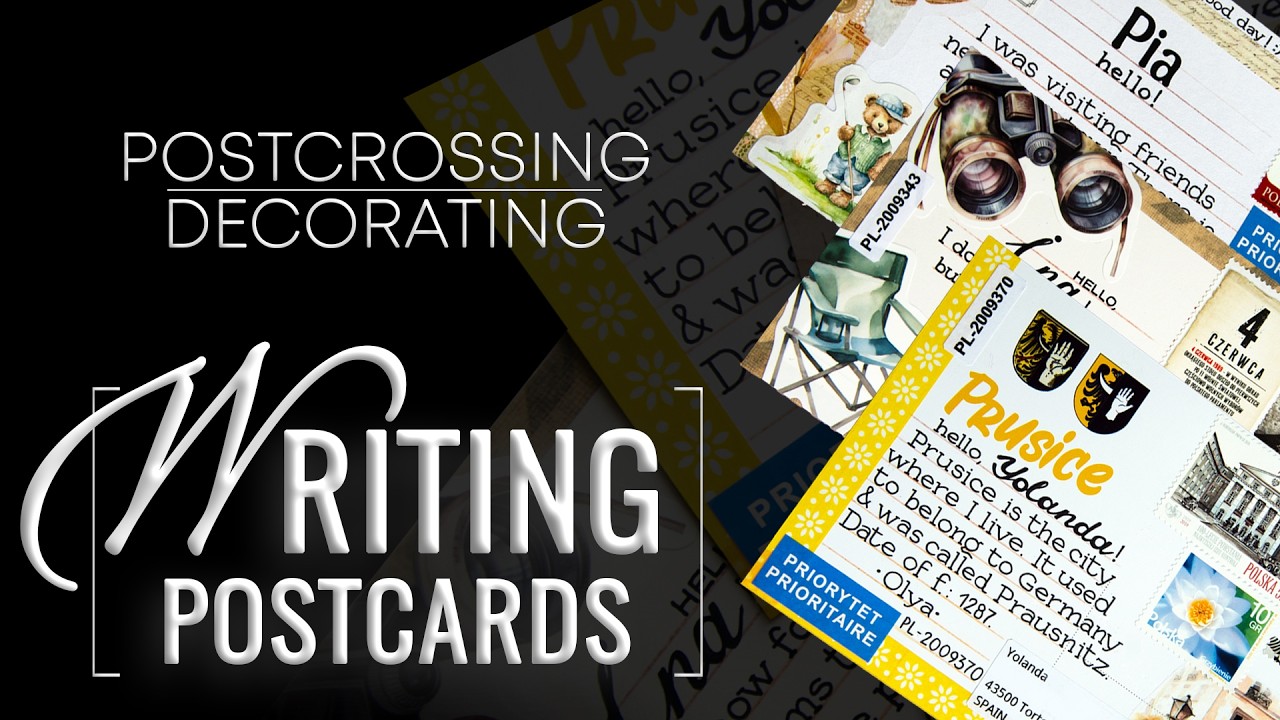 ✒️ WRITING & Decorating postcards | POSTCROSSING | #14 Jul 2024