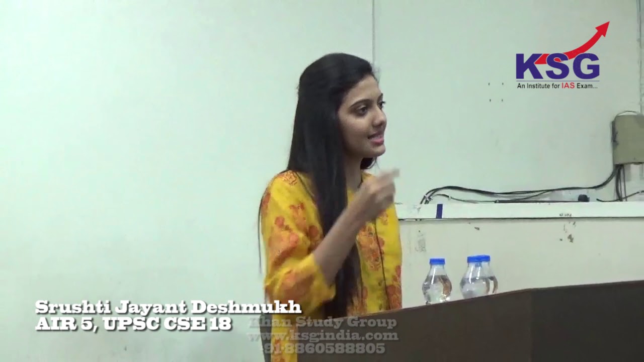 Class Experience at KSG, Srushti Jayant Deshmukh, AIR 5 UPSC CSE 18, KSG India