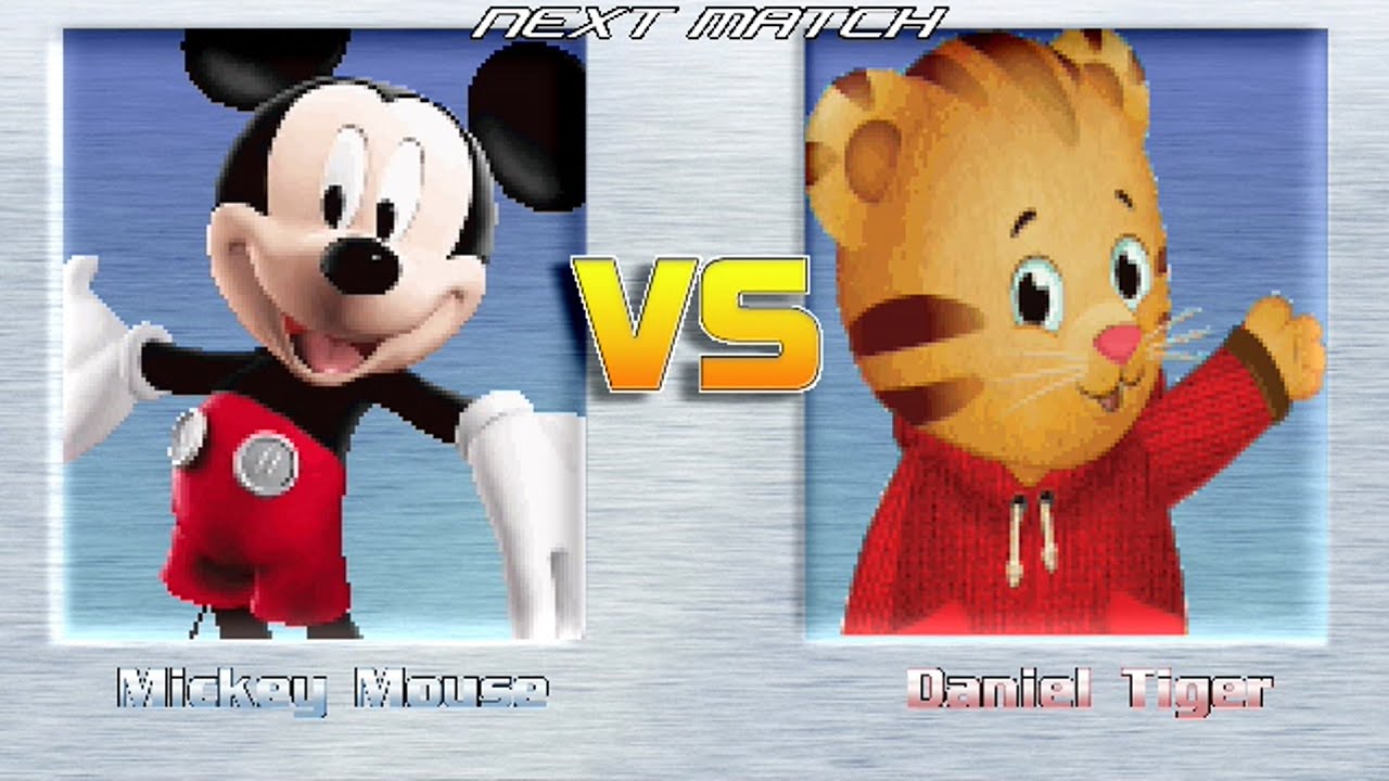 M.U.G.E.N REQUESTS | Mickey Mouse vs Daniel Tiger | Disney vs Daniel Tiger's Neighborhood