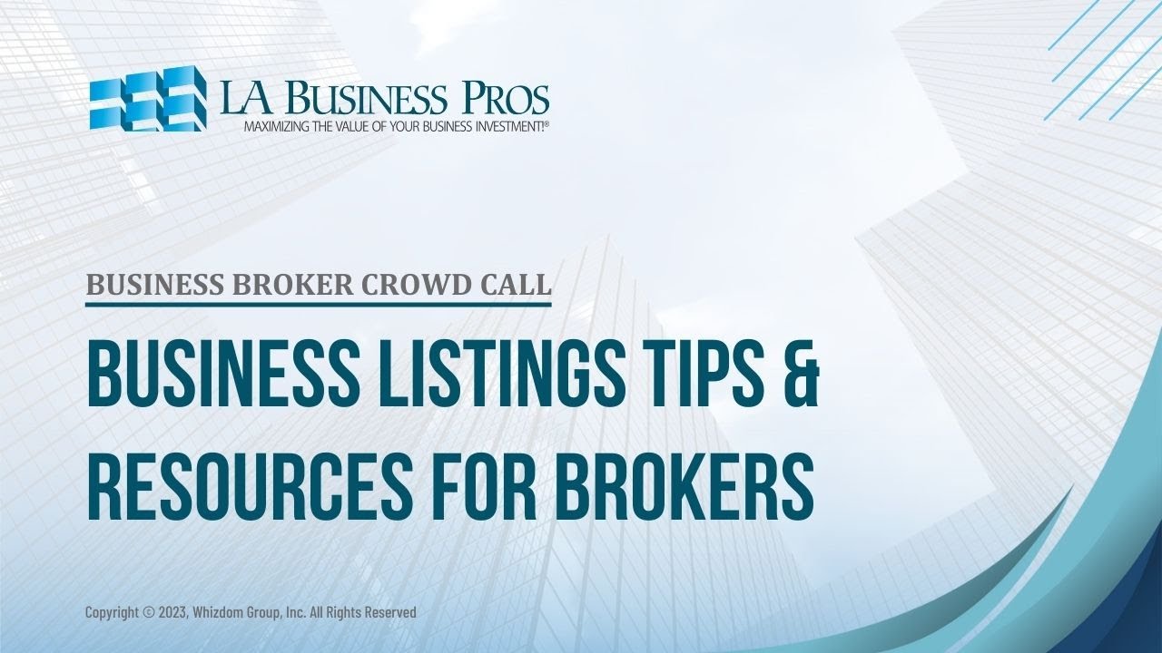 Business Listings Tips & Resources for Brokers