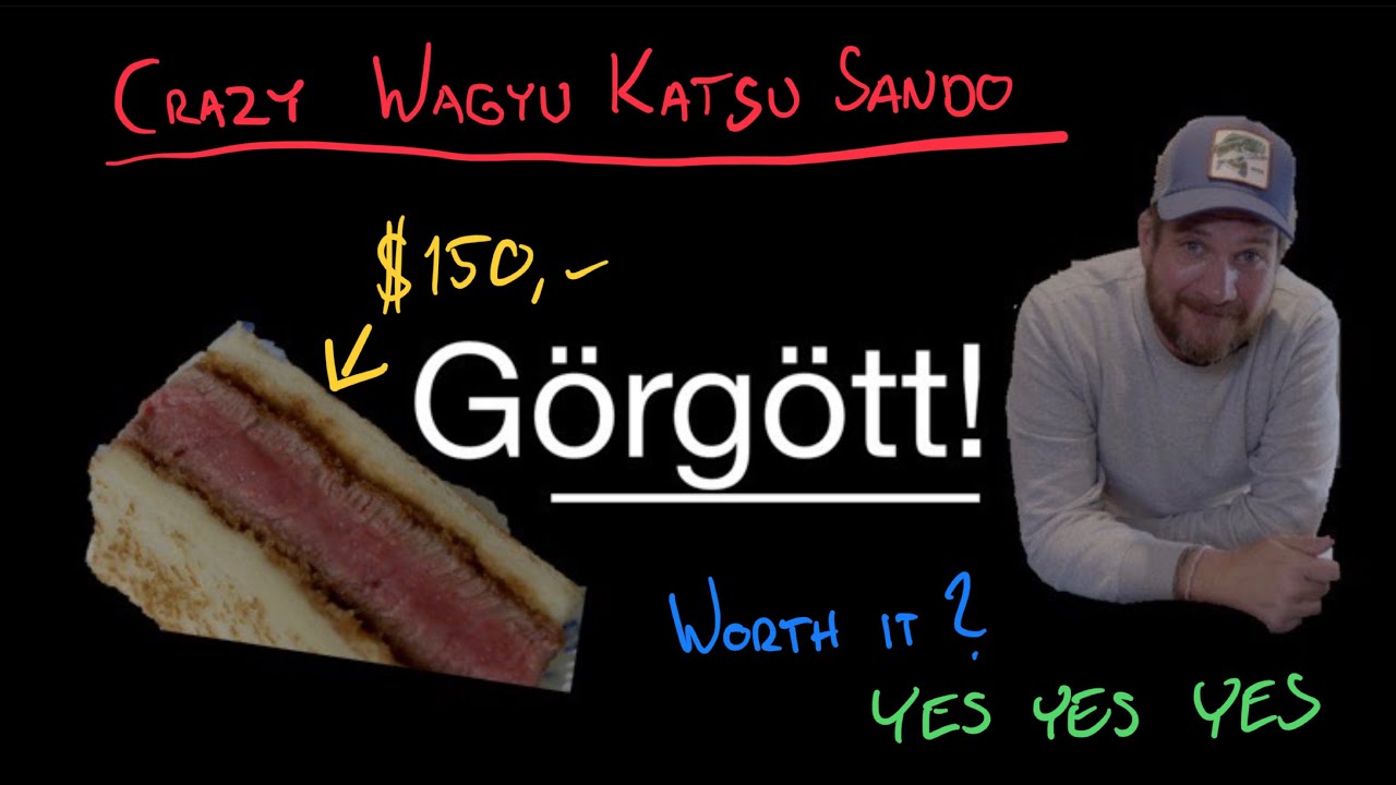 Crazy A5 Wagyu Tenderloin Katsu Sando. Is it worth $150? Once in a lifetime, yes!