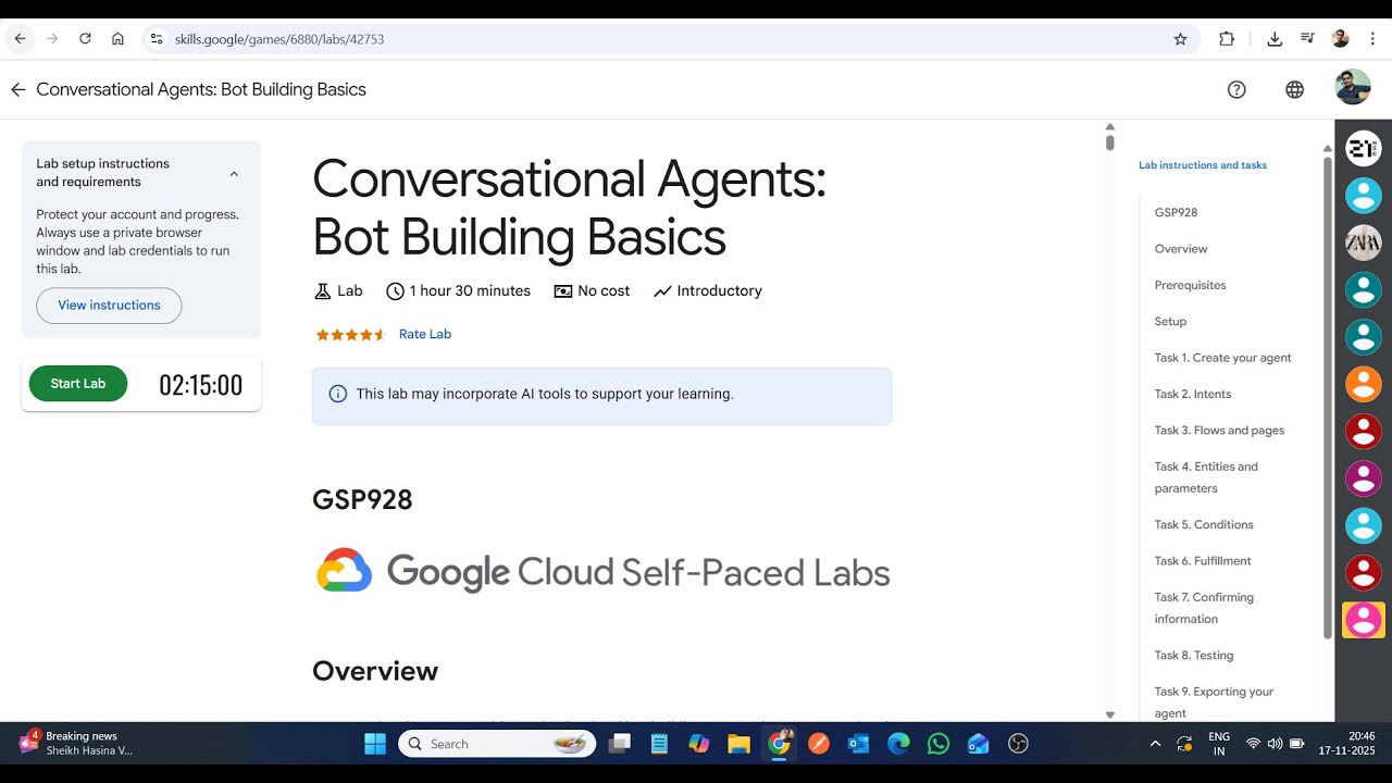 Разговорные агенты: основы создания ботов || Лабораторное решение || Google Cloud Arcade 2025