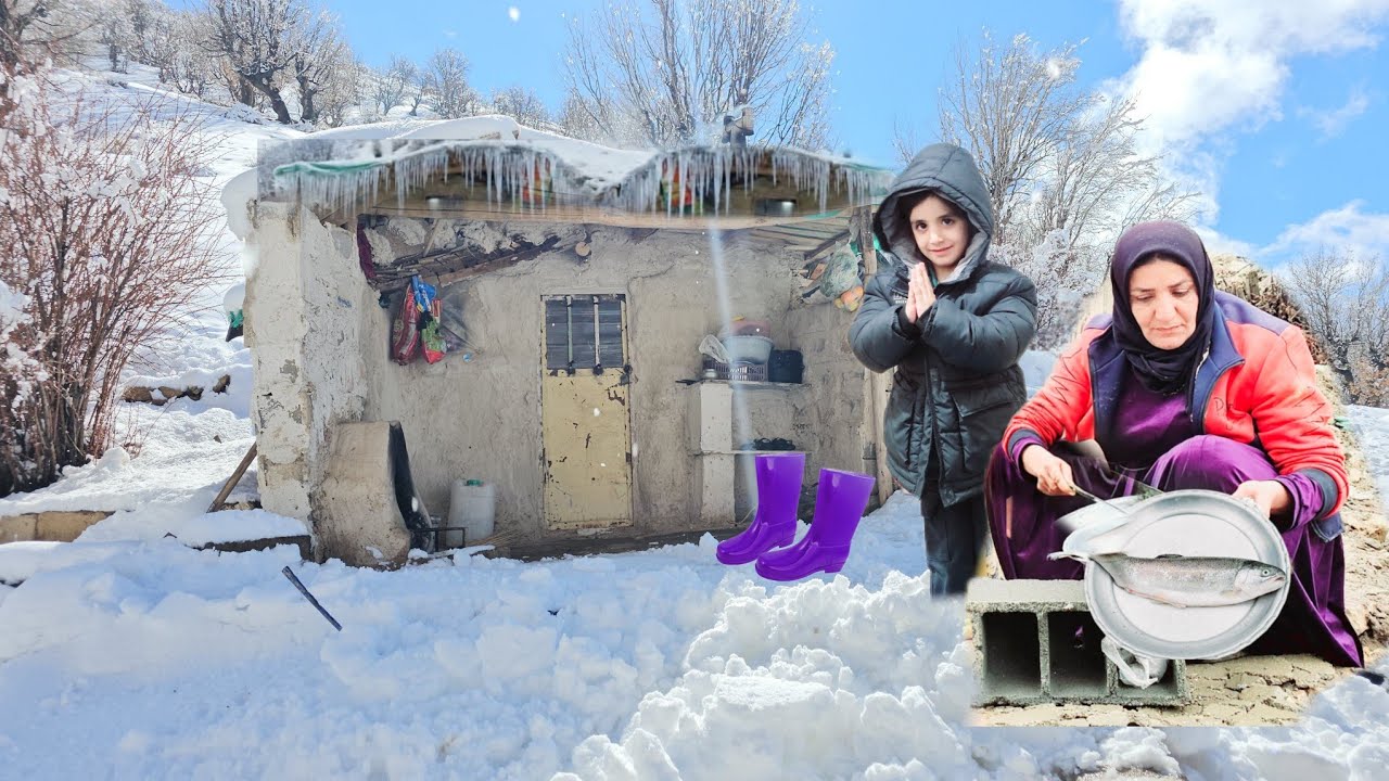 A beautiful day in the mountains with Farideh and her daughter, a kind operator help them