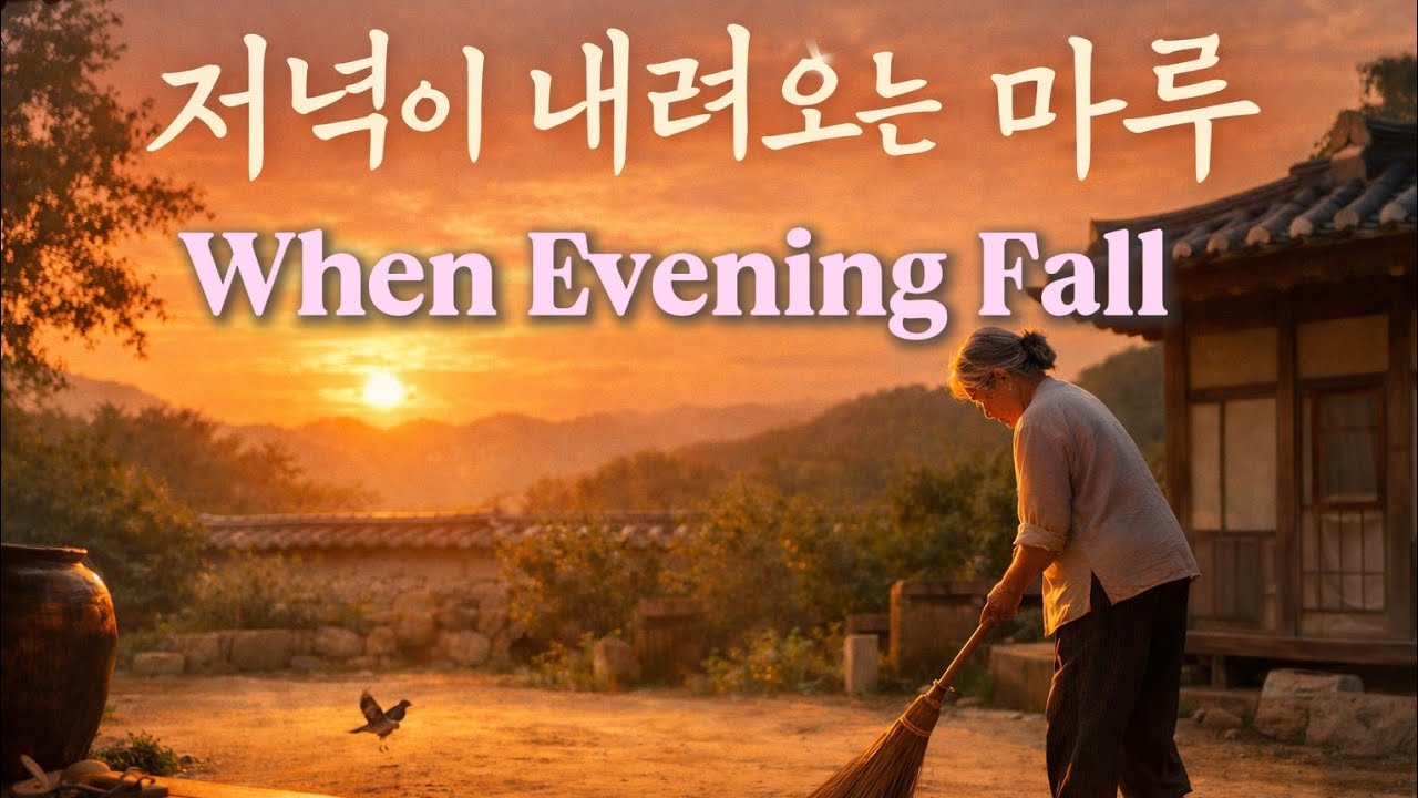 저녁이 내려오는 마루 