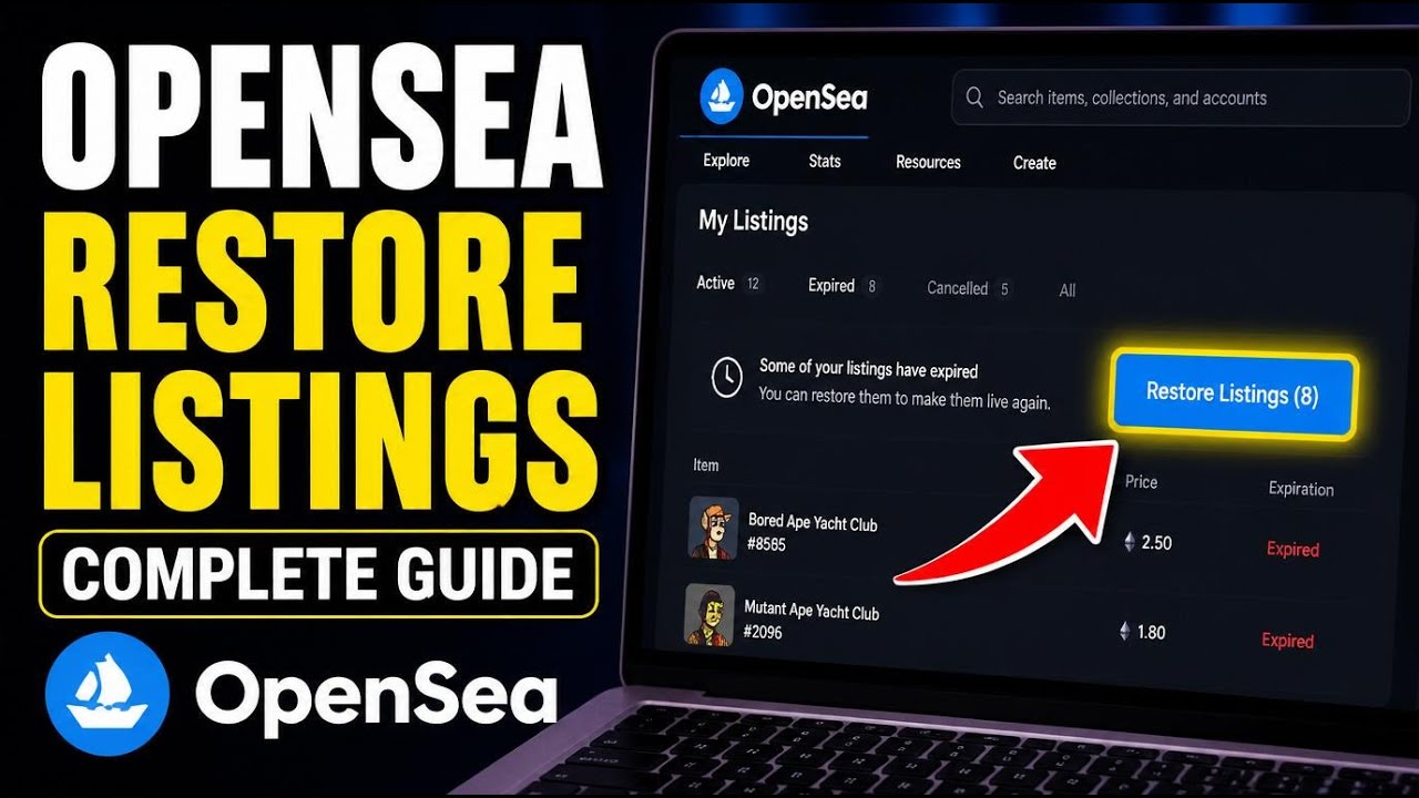 How to restore NFT marketplace listings on OpenSea using wallet - Complete Guide
