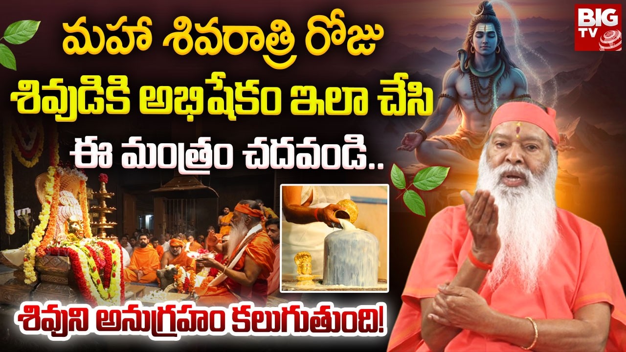 Ganapathi Sachidananda Swami : మహా శివరాత్రి శివుడికి అభిషేకం ఇలా చేయండి.. | Maha Shivaratri Pooja