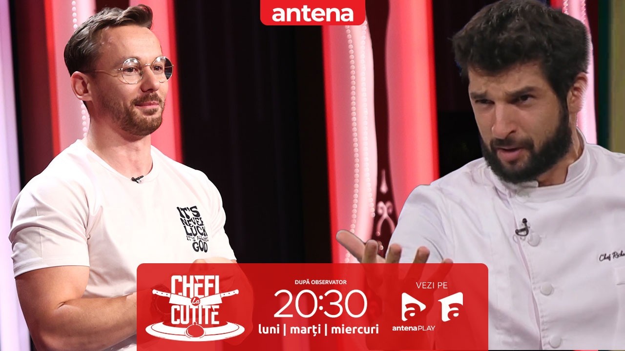 De la emoție la muzică: Șerban Lupei și chef Richard au cântat operă pe platoul Chefi la cuțite