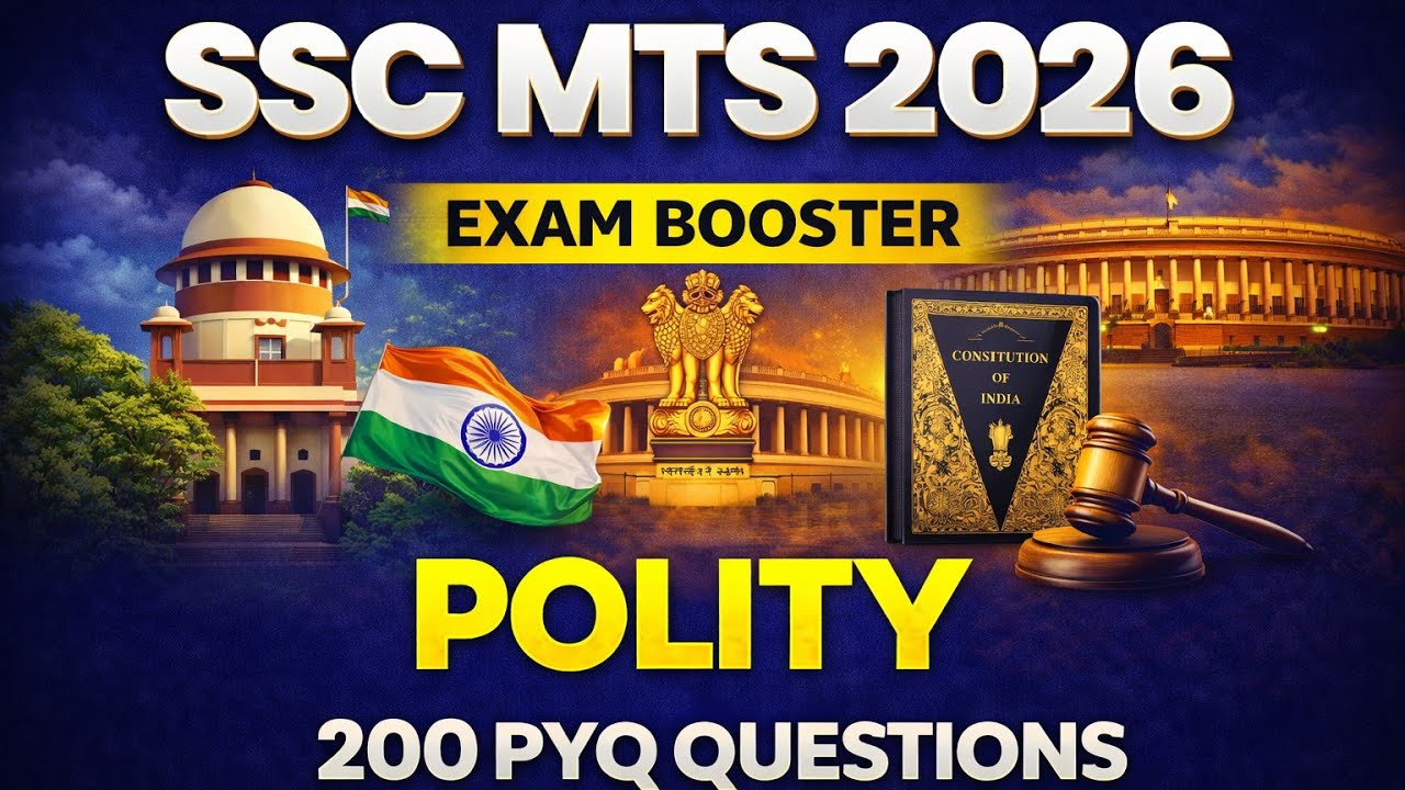 SSC MTS 2026 Polity PYQ | Top 200 Previous Year Q&A | Exam Booster |SUCCESS DREAM PATH|