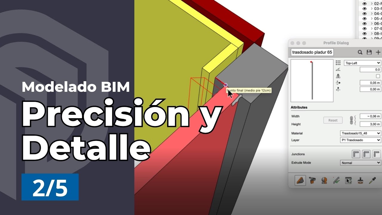 Modelado Detallado Y Preciso Con SketchUp Y Profile Builder - | 2/5 Modelado 3D BIM Con SketchUp