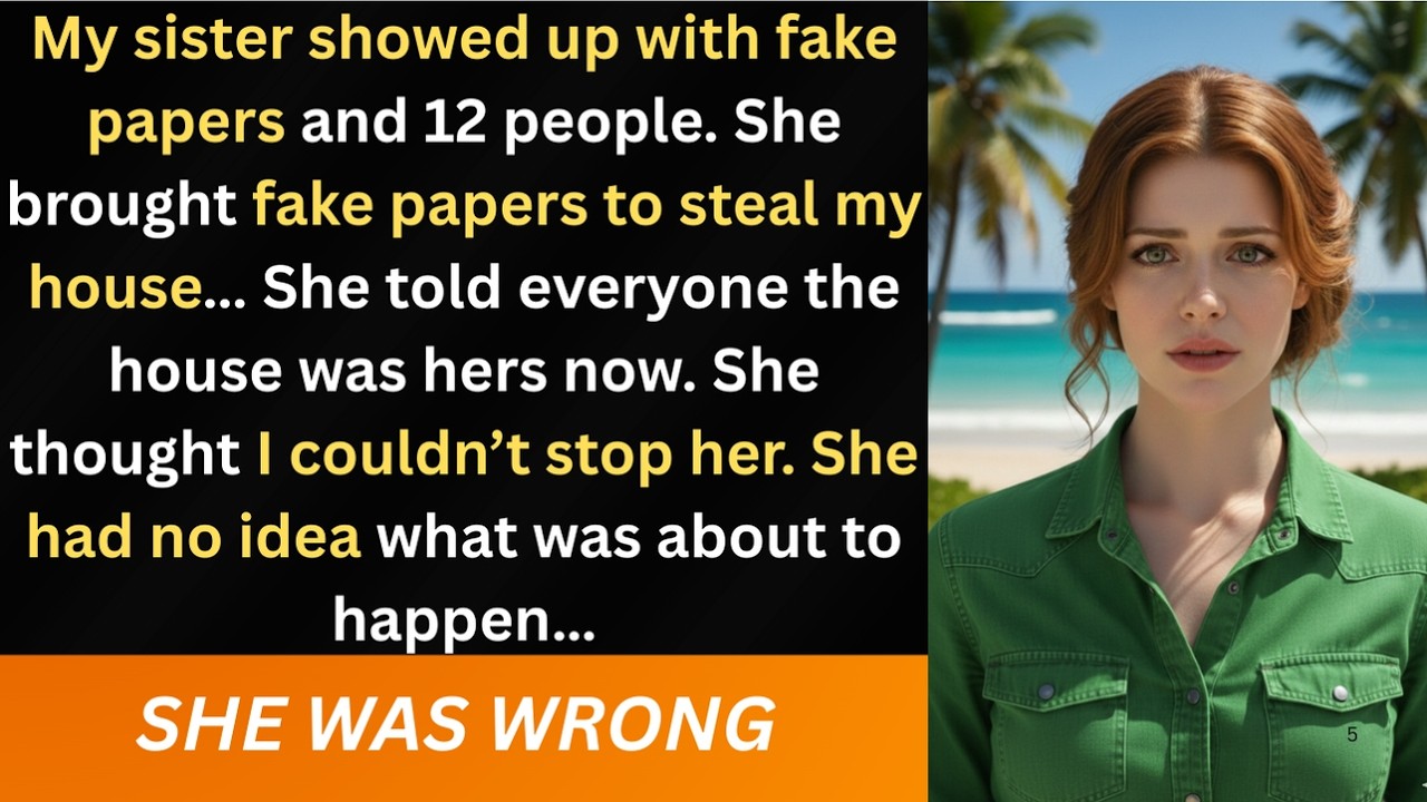 My Sister Forged Papers to Steal My Beach House… She Didn’t Know I Had Proof