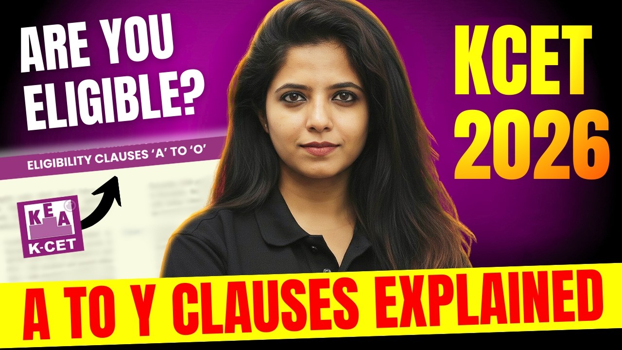 KCET 2026 Eligibility Clauses Explained 🚨 | All Clauses, Domicile & Category Rules Simplified 💯