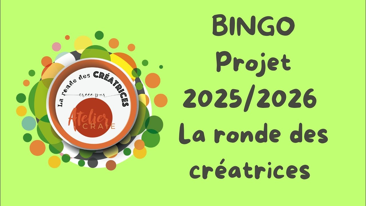 Nouveau projet : bingo !!! avec #larondedescreatrices