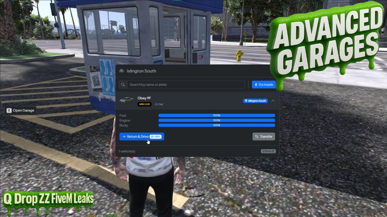 Advanced Garages | FiveM Script QBcore - ESX | Q Drop ZZ