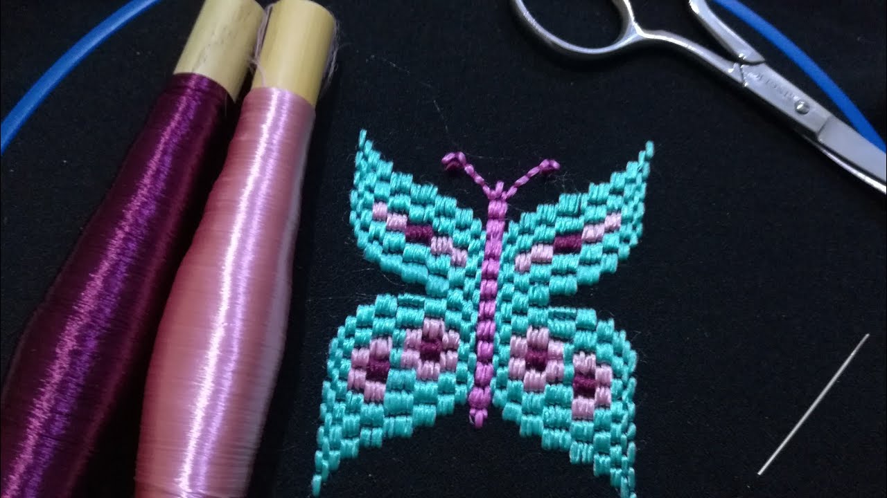 2020🧵فراشة بطرز التونسي بشكل رائع و مميز 😍بطريقة سهلة و مبسطة✂️