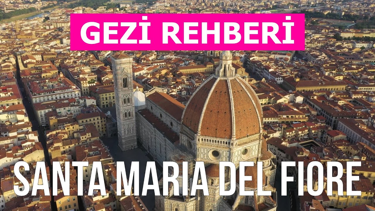 4K'da Santa Maria del Fiore. İtalya, Floransa ziyaret edilecek