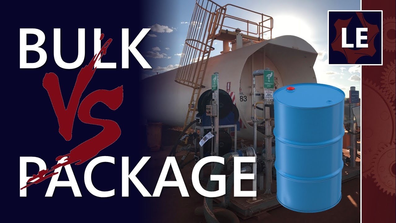 What are the differences between bulk oil and packaged lubricants?