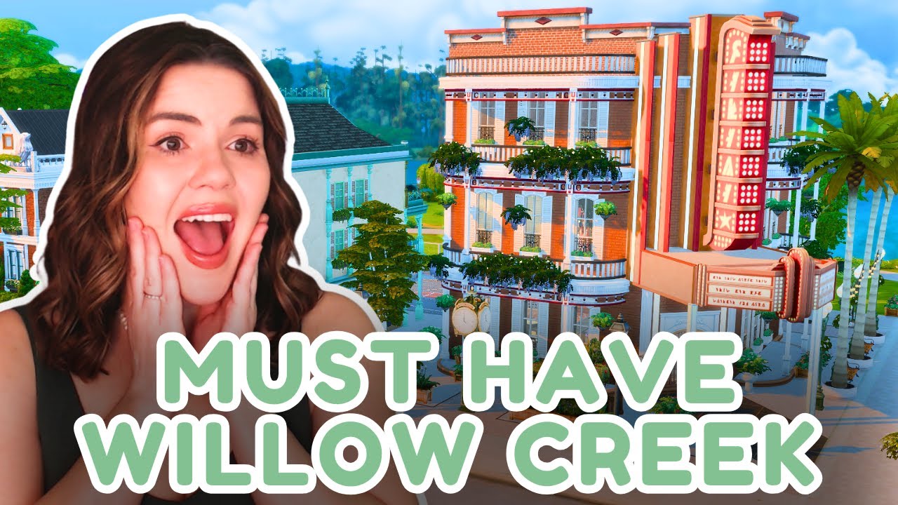 Обязательные участки для Уиллоу Крик 🌿 Постройки в Sims 4, которые вам НЕОБХОДИМЫ в вашем сохранении