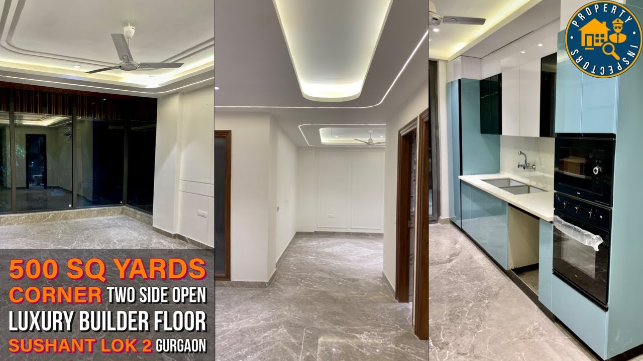 (No Brokerage) 500 Sq Yards 4BHK Corner Two Side Open Luxury Builder Floor in Sushant Lok 2 Gurgaon