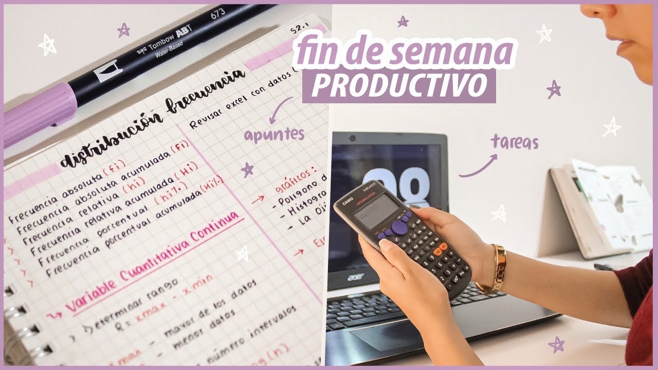 FIN DE SEMANA PRODUCTIVO: TAREAS, APUNTES De DERECHO, FINANZAS y ESTADÍSTICA !!