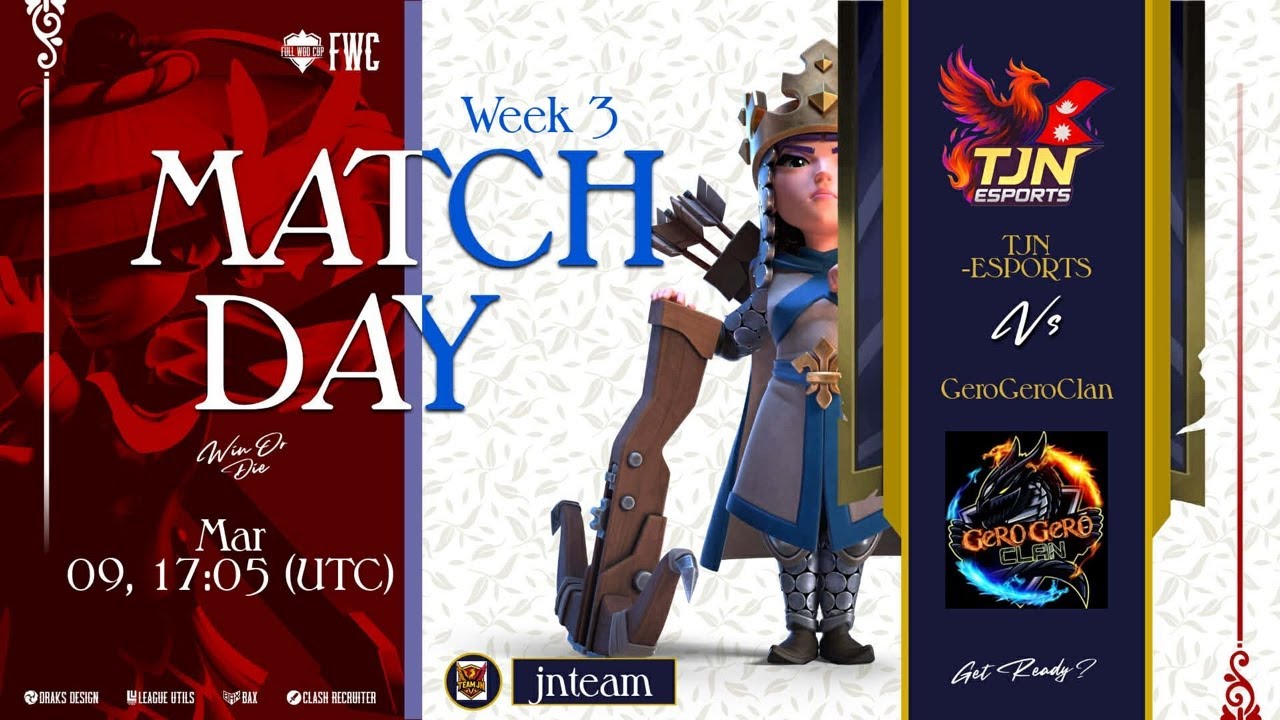 TJN ESPORTS VS GERO GERO Week 3 FULL WOD CUP || Team Jn || #coclive #shots #teamjn