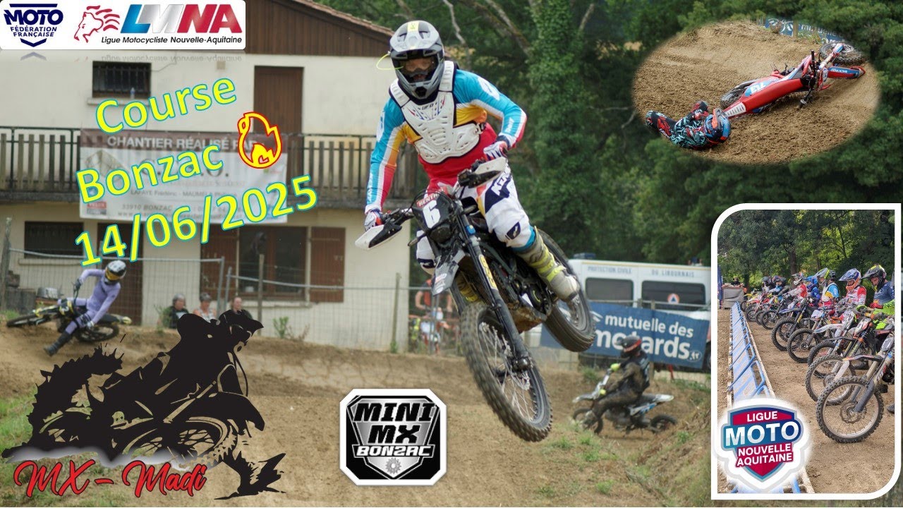 🔥Course Bonzac 14.06.2025 💯 Paddock😎  Chutes 😵 Podium🏆 🤩​All manches et catégories🔥Des sauts de ouf😱