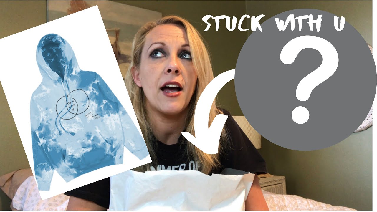 Stuck with u hoodie unboxing