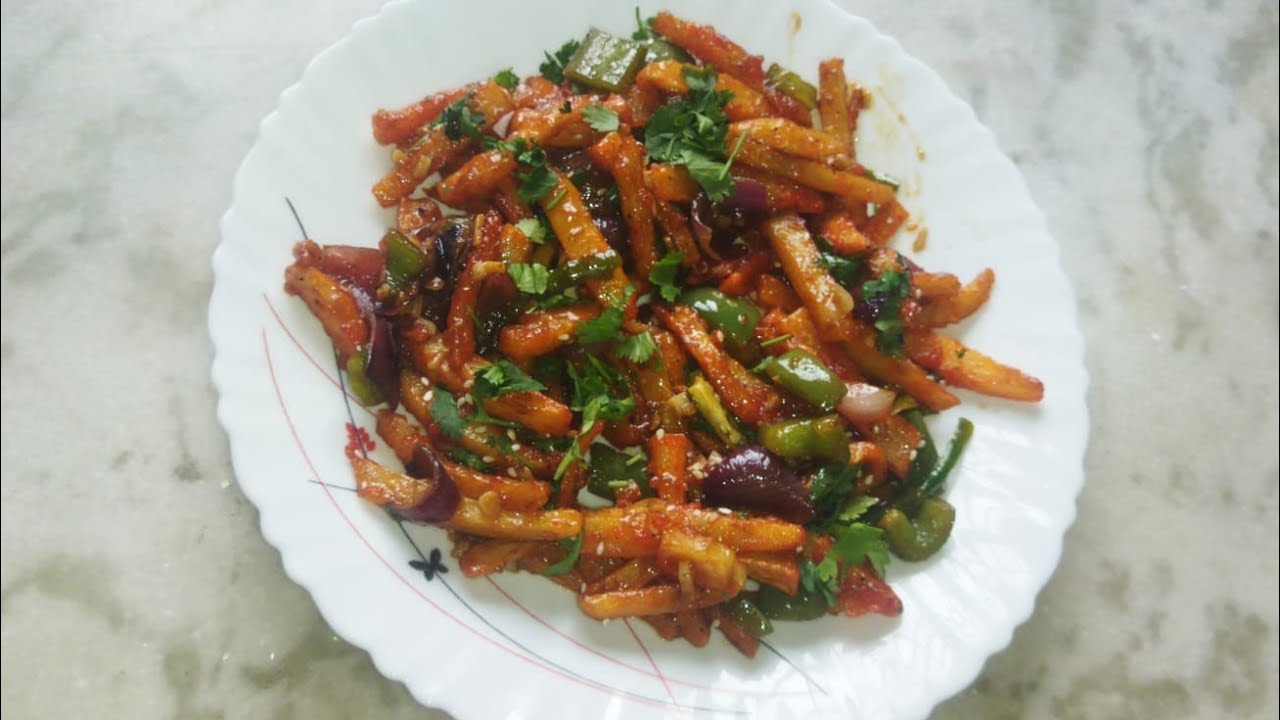 Tasty chilli potato 🥔