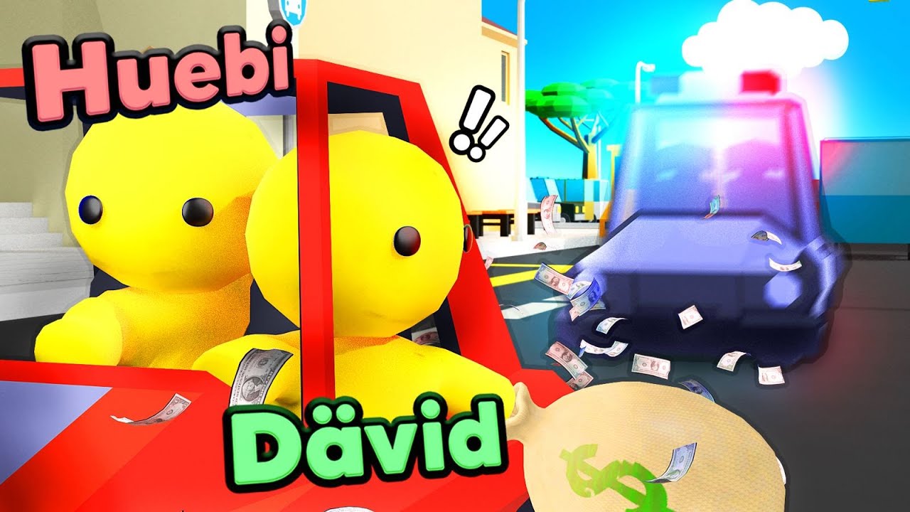 Dävid und Huebi ÜBERFALLEN eine BANK in Wobbly Life!