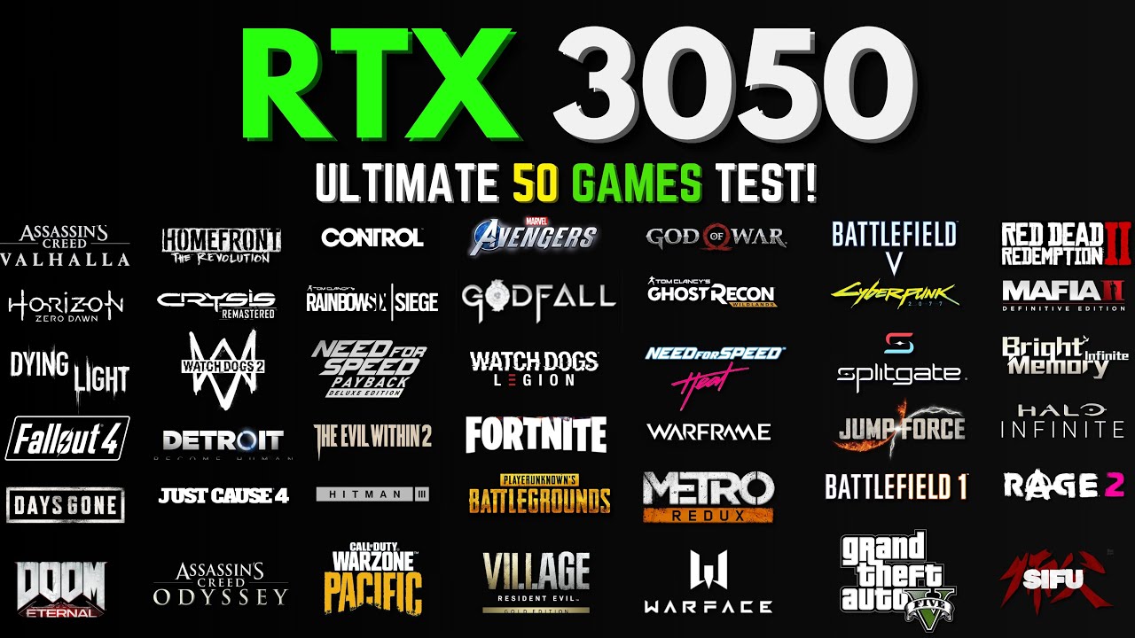 I Tested 50 Games on RTX 3050 and Found AMAZING Performance