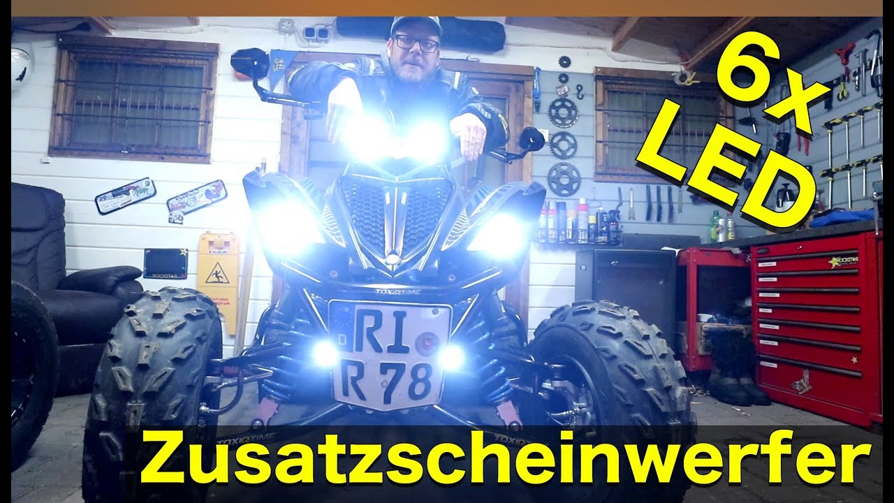 LED Zusatzscheinwerfer Umbau / Raptor 700 / ToxiQtime