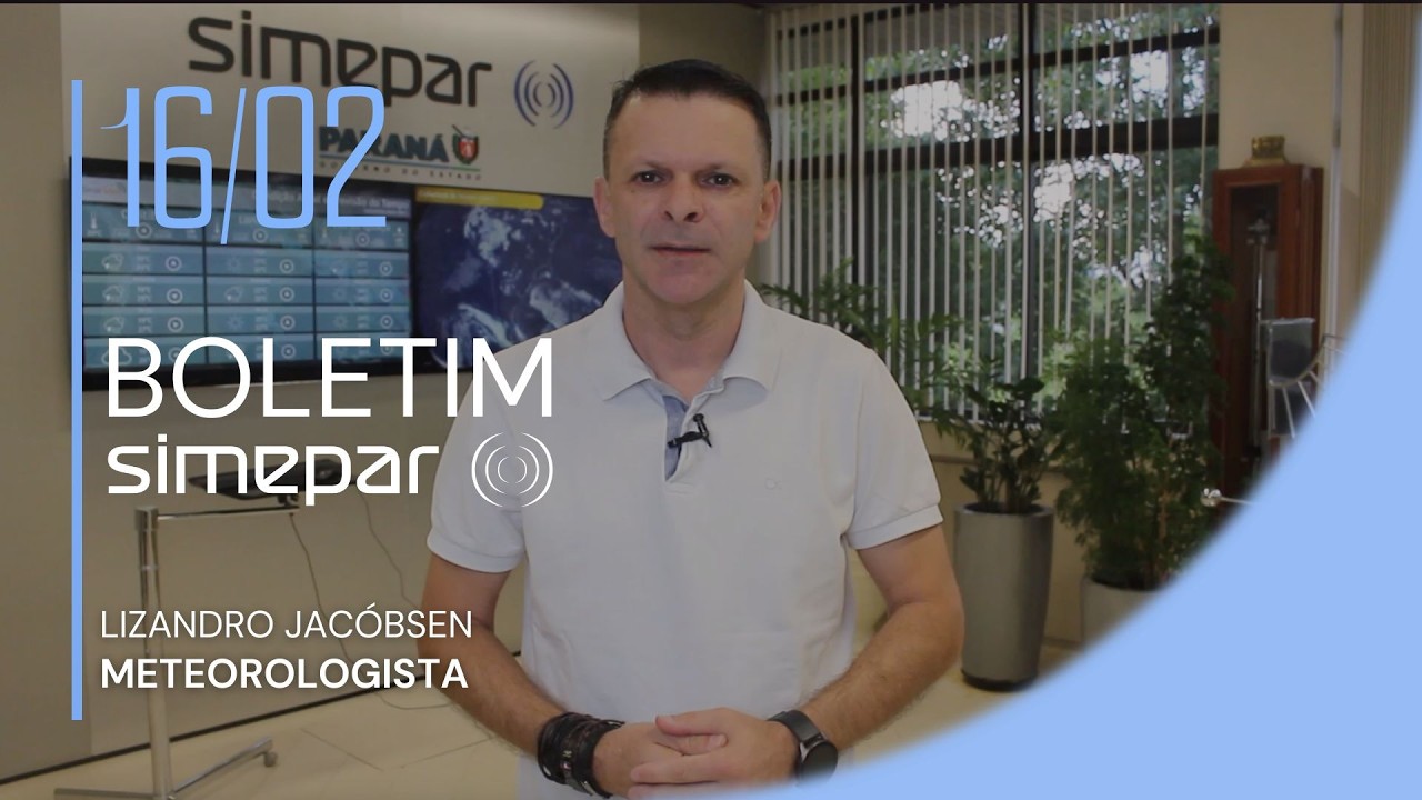 PREVISÃO DO TEMPO PARA A SEMANA - 16/02